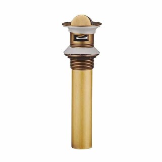 Electroplated  Pop-up Water Drain With Overflow Superior Quality Faucet Accessory Antique Brass Golden and Black Finished