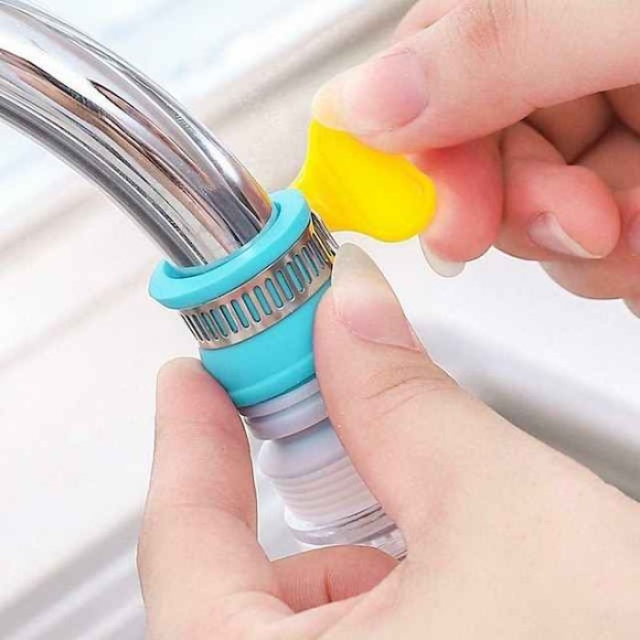 360 Rotatable Bent Water Saving Tap Aerator Diffuser Faucet Nozzle Filter Water Filter Swivel Head Kitchen Faucet Bubbler