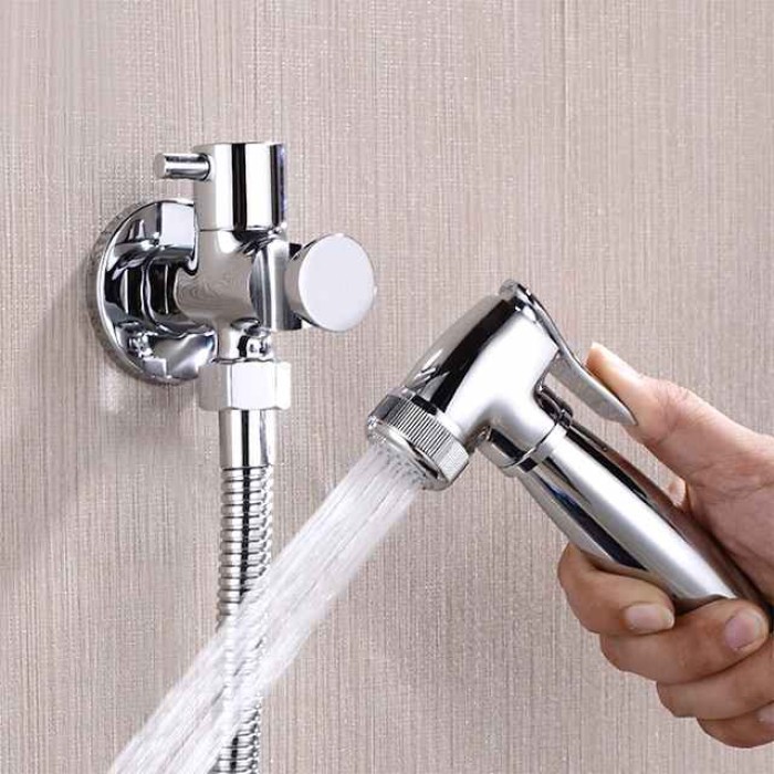 Brass Bathroom Sink Faucet,Single Handle One Hole Self-Cleaning  Handheld bidet Sprayer with Cold Water Only