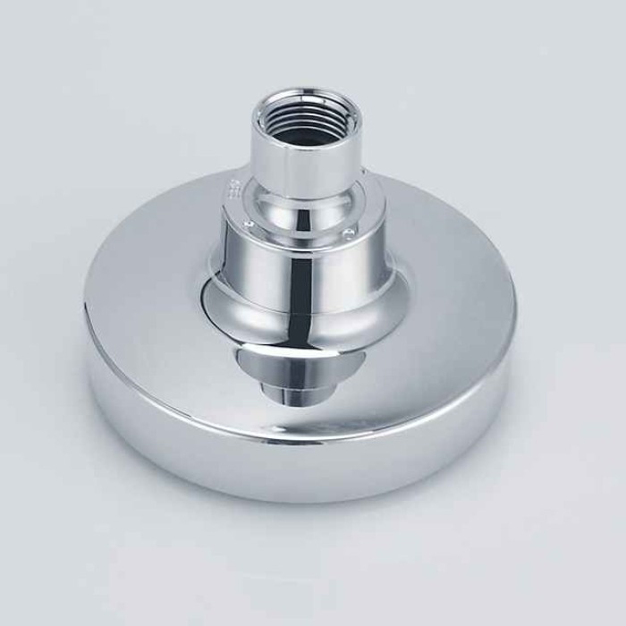 Round Chrome Plated Shower Top Spray，A Grade ABS Silvery Rainfall Soft Spray Function Rain Shower