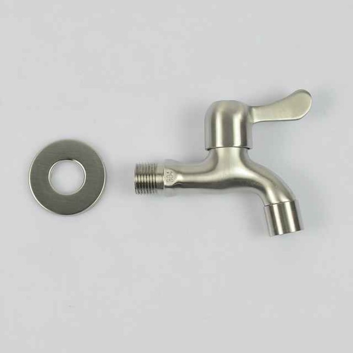 Stainless Steel Single Handle Faucet Accessory,Superior Quality Wall Installed Washing Machine Tap