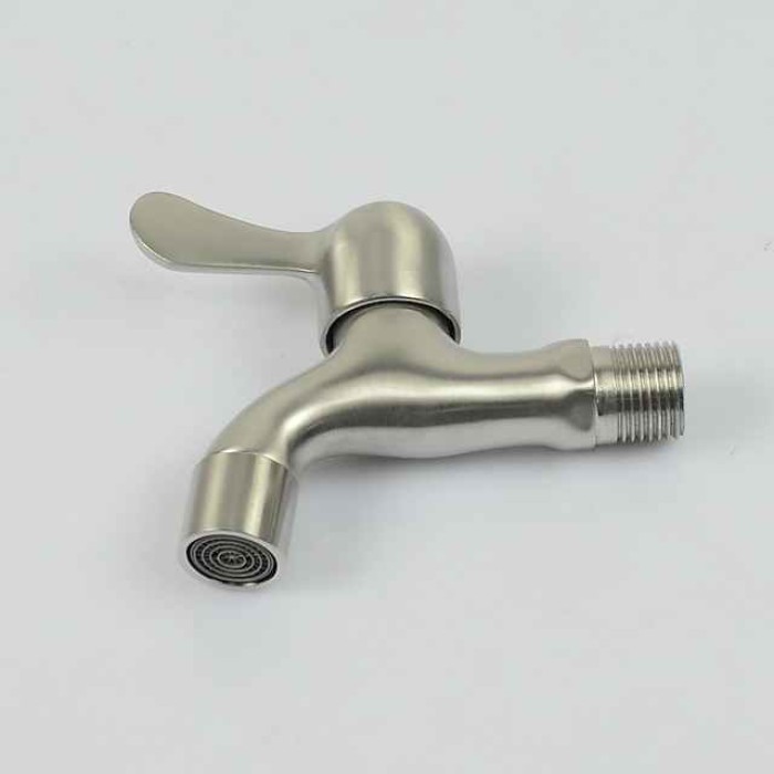 Stainless Steel Single Handle Faucet Accessory,Superior Quality Wall Installed Washing Machine Tap