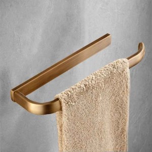 Towel Bar Contemporary Brass 1pc - Hotel bath 1-Towel Bar