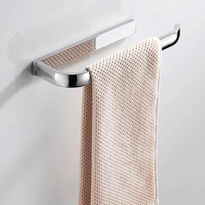 Towel Bar Contemporary Brass 1pc - Hotel bath 1-Towel Bar