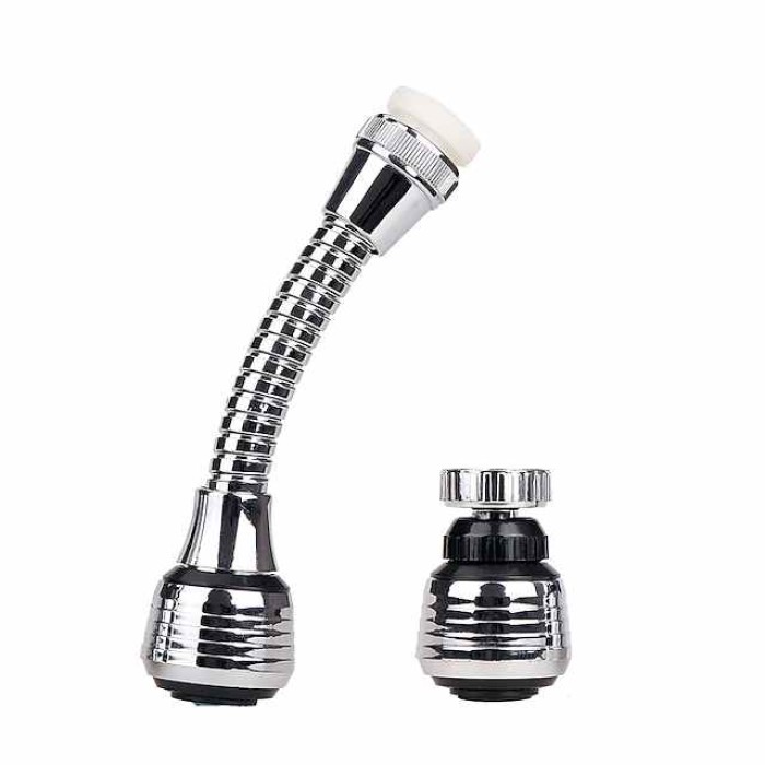 Kitchen Sink Faucet Sprayer Water Saving Aerator 360 Degrees Rotatable Bubbler Filter Free To Bend Nozzle Flexible Tap