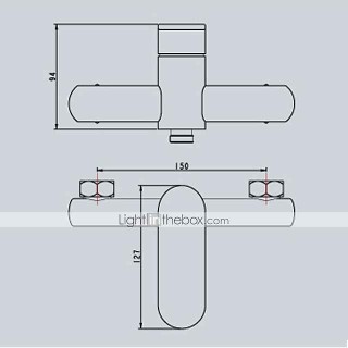 Brass Shower System Faucet Combo Set, Wall Mounted Tub and Bath Shower Mixer Taps Chrome Shower Ceramic Valve with Hot and Cold Water