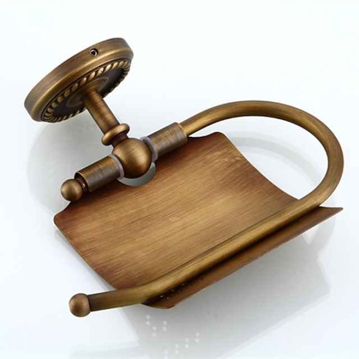 Toilet Paper Holder Antique Brass for Bathroom Decoration Bathroom Roll Paper Holder 1pc