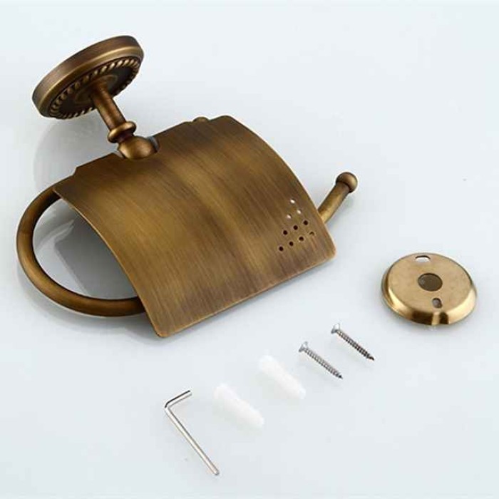 Toilet Paper Holder Antique Brass for Bathroom Decoration Bathroom Roll Paper Holder 1pc