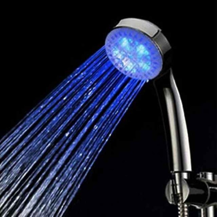 Contemporary Hand Shower Chrome Feature - Eco-friendly / LED, Shower Head / A Grade ABS / Round / Water Flow / # / #