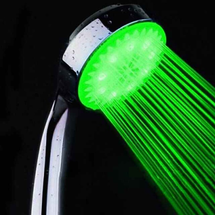 Contemporary Hand Shower Chrome Feature - Eco-friendly / LED, Shower Head / A Grade ABS / Round / Water Flow / # / #