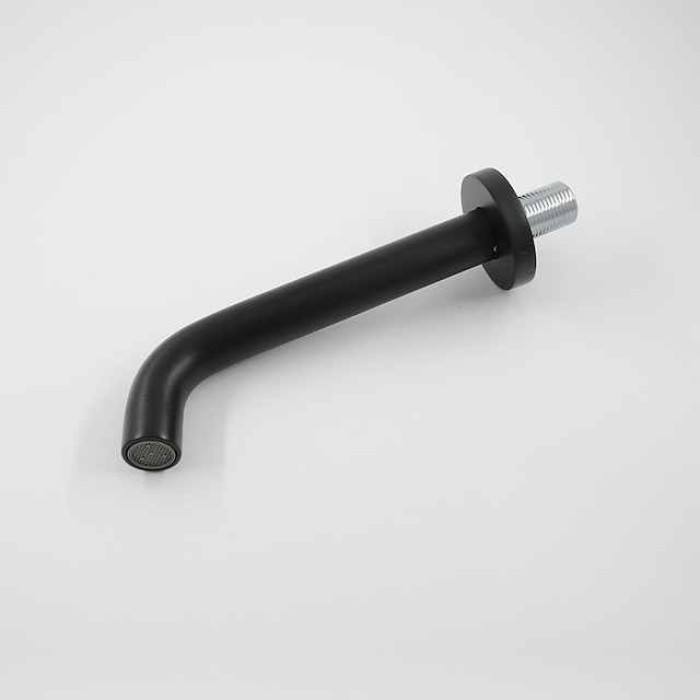 Wall Mounted Bathroom Sink Faucet,Bronze Retro  Black Oil-rubbed Bronze One Hole Bath Taps