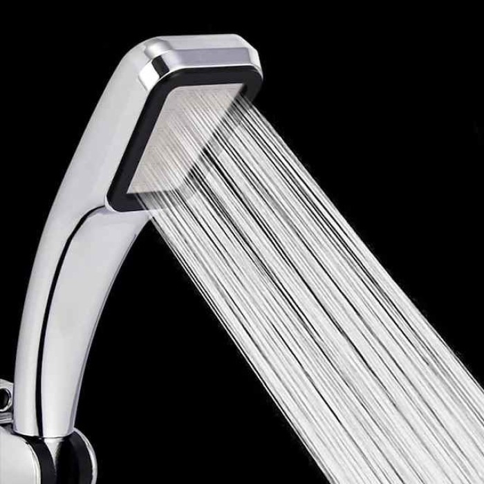 300 Holes Super Pressure Shower Head With Chrome Square Rainfall Handhold Water Saving Sprayer,Stainless Steel Plate and Durable Material