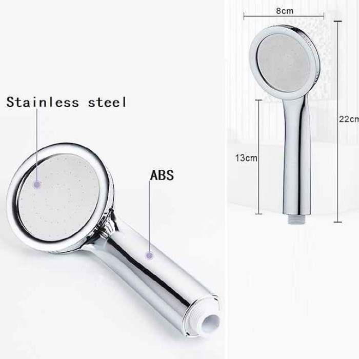 300 Holes Super Pressure Shower Head With Chrome Square Rainfall Handhold Water Saving Sprayer,Stainless Steel Plate and Durable Material