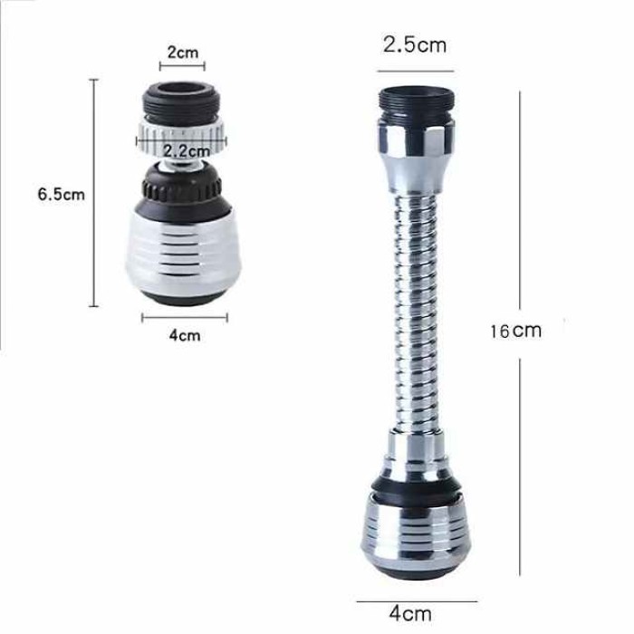 360 Degree Rotatable Water Saving Faucet Tap Aerator ABS Faucet Nozzle Filter Water Faucet Bubbler Aerator