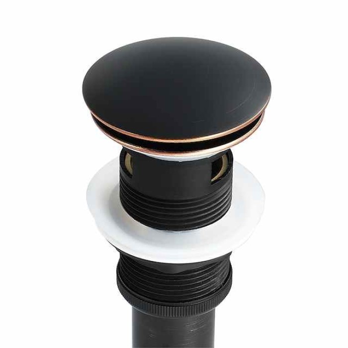 Faucet accessory - Superior Quality - Contemporary Brass Pop-up Water Drain With Overflow - Finish - Oil Rubbed Bronze