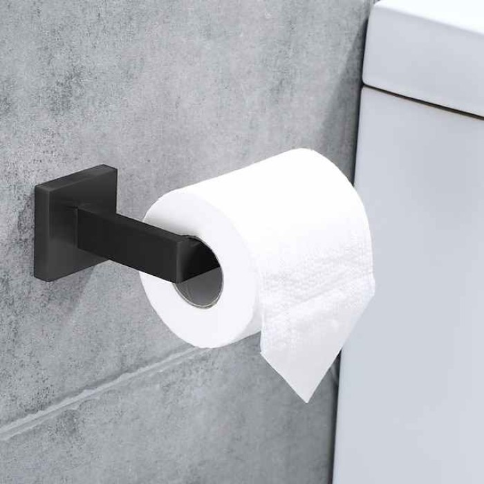 Toilet Paper Holder Bathroom Tissue Holder Paper Roll SUS 304 Stainless Steel Wall Mount (Matte Black/Chrome/Brushed Nickel/Golden)