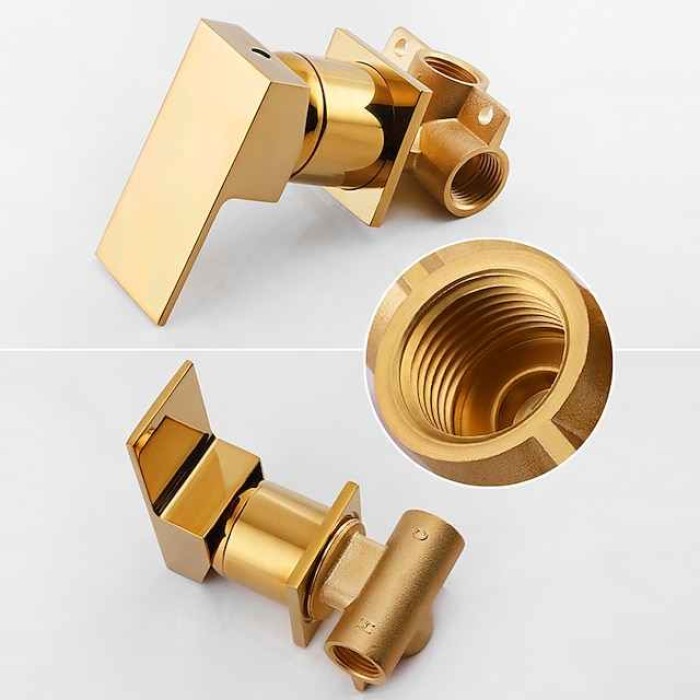 Bathroom Sink Faucet - Wall Mount / Waterfall Brushed Wall Mounted Single Handle Two HolesBath Taps