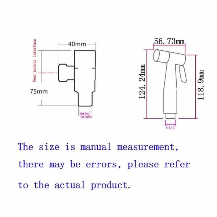 Handheld Bidet Sprayer Setsfor Toilet,Handheld Diaper Sprayer,Toilet Cleaning Sprayer,Bathroom Jet Sprayer Kit Spray Attachment With Hose,Stainless Steel Easy Install for Cleaning Female