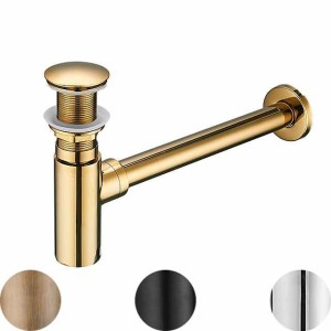 Faucet Accessory Superior Quality - Contemporary Copper Pop-up Water Drain Without Overflow Chrome