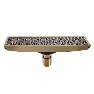 Drain Creative Brass 1pc Floor Mounted / Chrome / #