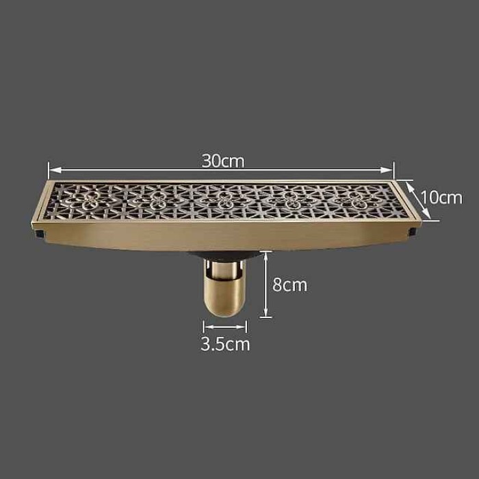 Drain Creative Brass 1pc Floor Mounted / Chrome / #