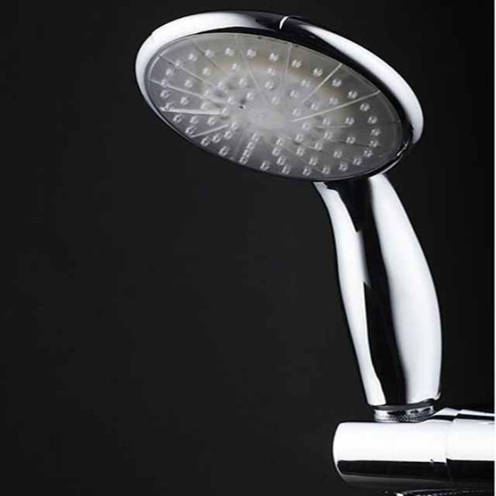 Wall Mounted,Contemporary LED Hand Shower,A Grade ABS Jet+Rainfall Spray Function Shower