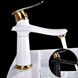 Bathroom Sink Faucet - Classic Electroplated Centerset Single Handle One HoleBath Taps