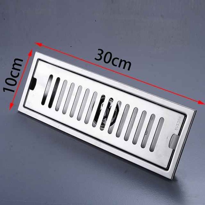 Creative Modern Stainless Steel Drain,Floor Mounted Rectangle Bathroom Accessories