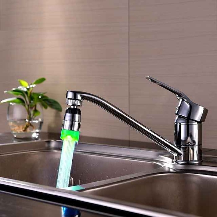 Led Light Color Changing Faucet Monochrome Faucet Mouth Faucet Water Spout