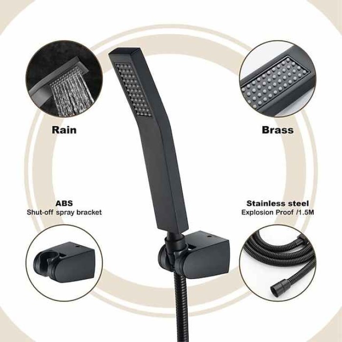 Black Hand Shower brass - Shower, New design Shower Head