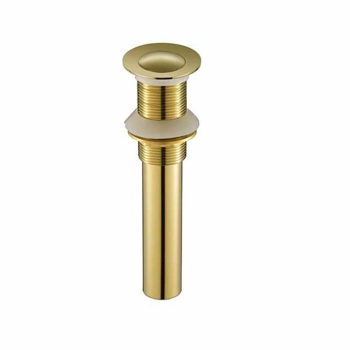 Brass Pop Up Sink Drain Stopper with Overflow Bathroom Faucet Vessel Vanity Sink Drainer