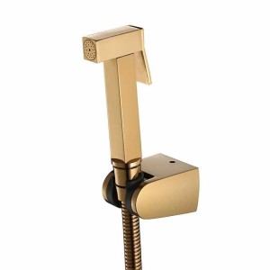 Ti-PVD Gold Handheld Bidet Sprayer with ABS Base and 1.5m Hose