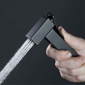 Single Hole Bidet Electroplated Toilet Handheld Bidet Sprayer Self-Cleaning Contemporary