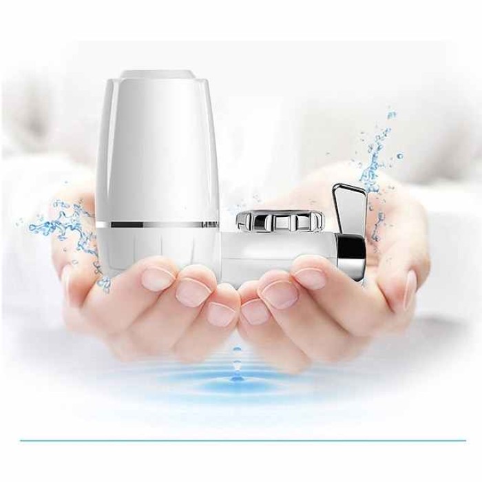 Filter Water Purifier with Kitchen Faucet,White Large Volume Tap Water Filtration System Removes Lead, Fluoride and Chlorine - Fits Standard Faucets (1 Filter Included)