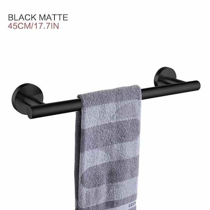 Towel Bar Stainless Steel Bathroom Shelf Single Rod Wall Mounted New Desig 1 pc 30/40/45/50/60cm