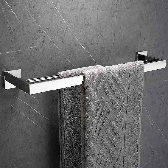 Bathroom Hardware Accessory Set,Stainless Steel  Contain with Towel Bar,Robe Hook, Toliet Paper Holder and Bathroom Rack Wall Mounted Polished/Brushed/Painted Finishes