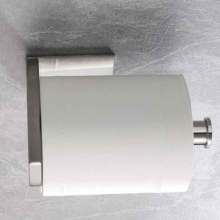 Toilet Paper Holder Bathroom Tissue Holder 304 Stainless Steel Self Adhesive Wall Mounted 1pc