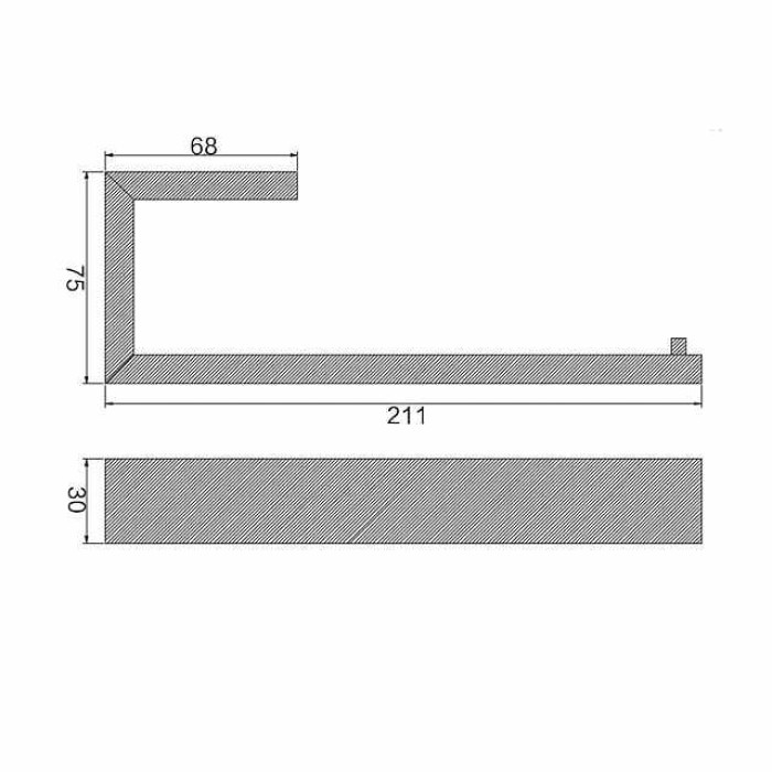 Bathroom Towel Bar 304 Stainless Steel Single Bar Matte Black, Mirror Polished, Brushed Wall Mounted Bathroom & Kitchen