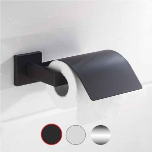 Toilet Paper Holder Stainless Steel Electroplated and Brushed Bathroom Roll Paper Holder Wall Mounted 1pc