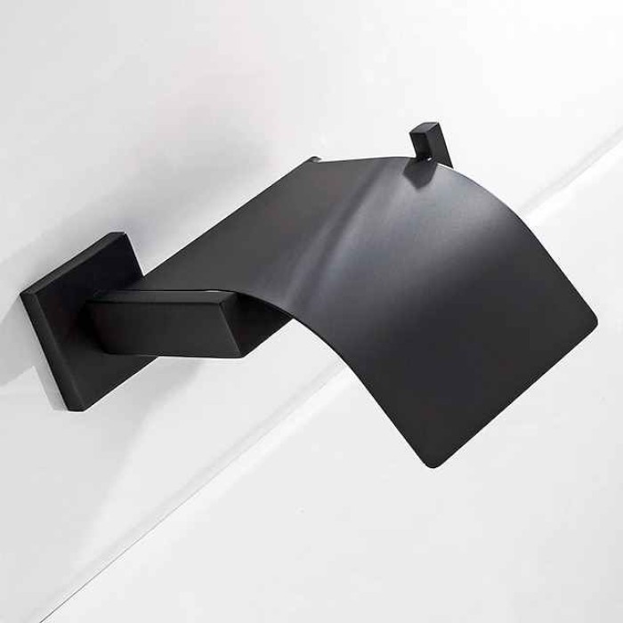 Toilet Paper Holder Stainless Steel Electroplated and Brushed Bathroom Roll Paper Holder Wall Mounted 1pc