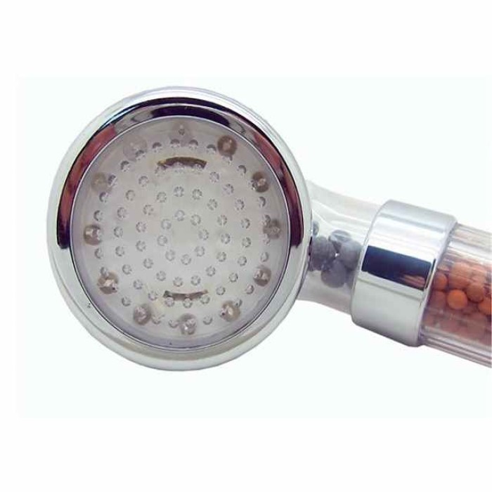 LED Shower Head Color Changing 2 Water Mode 7 Color Glow Light Automatically Changing Handheld Showerhead