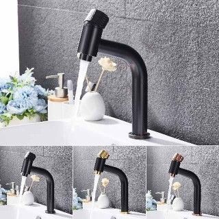 Bathroom Sink Faucet - Waterfall Electroplated Centerset Single Handle One HoleBath Taps / Bathroom Sink Faucet+ Accessories / Vintage / Yes / Brass / Brass