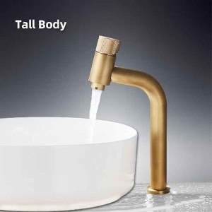 Bathroom Sink Faucet - Waterfall Antique Brass / Electroplated Centerset Single Handle One HoleBath Taps