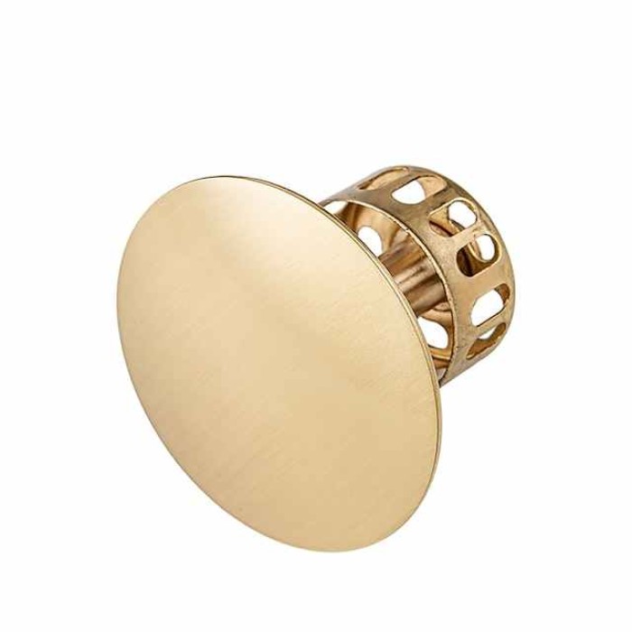 Brass Pop Up Sink Drain Stopper with Overflow Bathroom Faucet Vessel Vanity Sink Drainer(Golden)