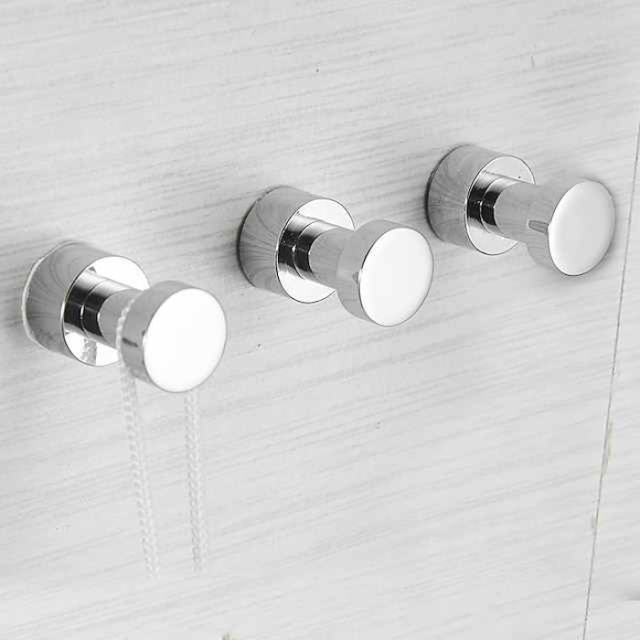 Wall Hooks for Coats,Brass Wall Mounted Bathroom Towel Hooks Robe Hooks 3PCS/5PCS(Golden)