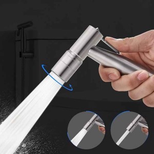 Two Ways 304 Stainless Steel Toilet Handheld Shattaf Bidet Sprayer Shower Heads Set Shower Faucet Accessories Muslim Shower G1/2 or G7/8