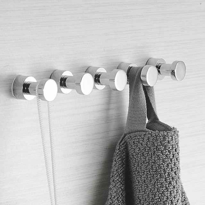 Bathroom Coat Hook Wall Mounted Bathroom Towel Hook Brass Coat Hook 3PCS/5PCS