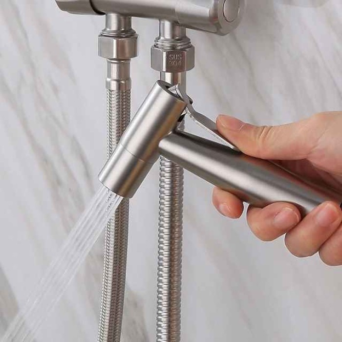 Single hole Bidet Stainless Steel Self-Cleaning Contemporary / Single Handle One Hole