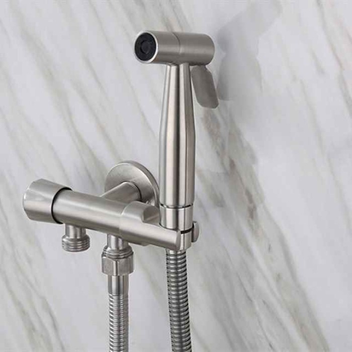 Single hole Bidet Stainless Steel Self-Cleaning Contemporary / Single Handle One Hole