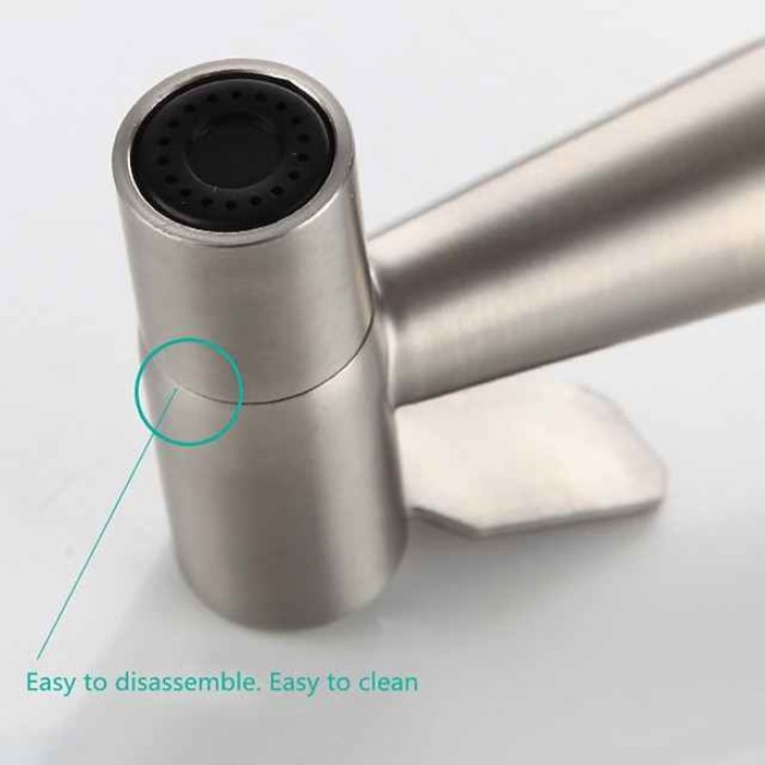 Single hole Bidet Stainless Steel Self-Cleaning Contemporary / Single Handle One Hole